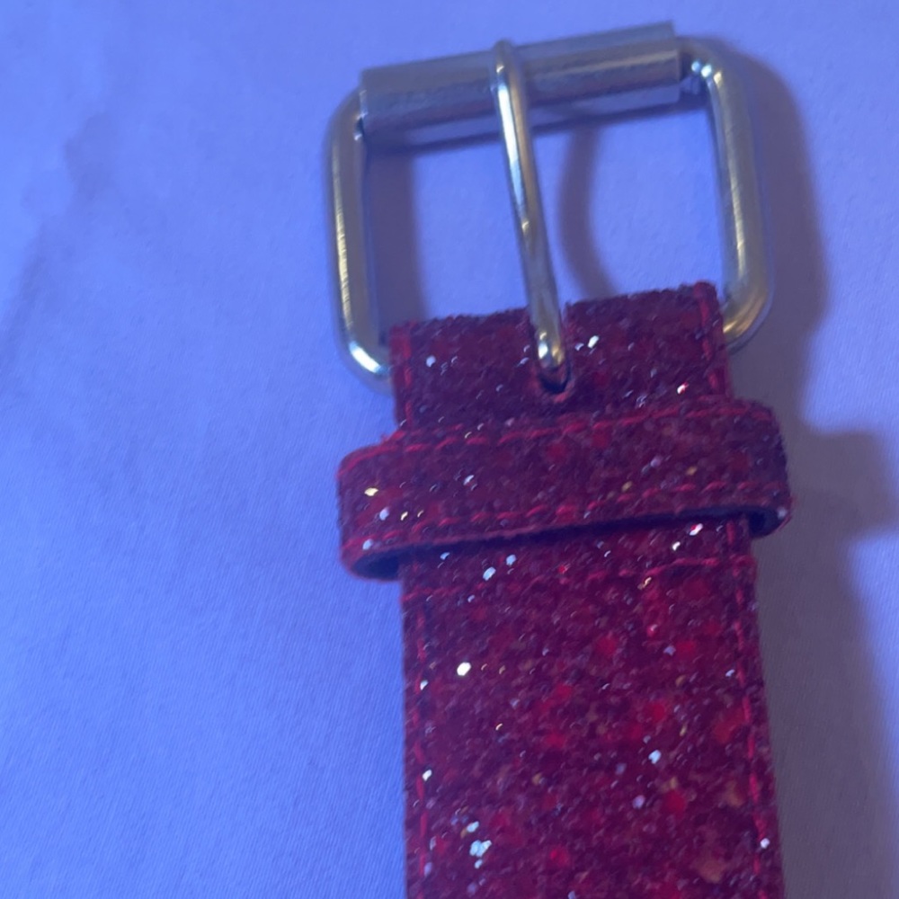 Cute red sparkling belt